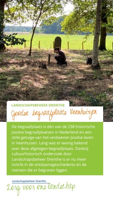 Informatieflyer Joodse begraafplaats Veenhuizen